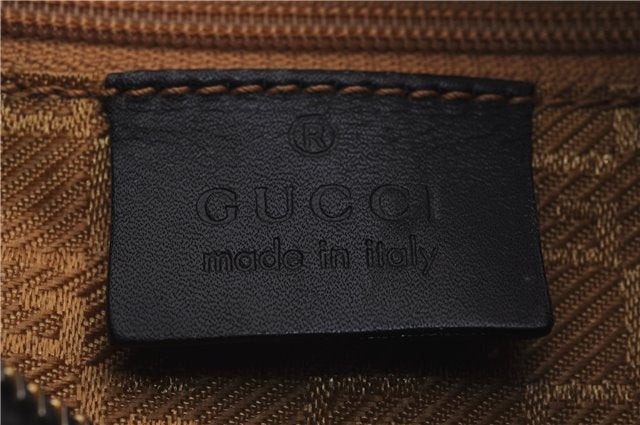 Authentic GUCCI Shoulder Hand Bag Purse Suede Leather 0013814 Brown 9131C