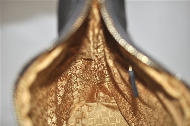 Authentic GUCCI Shoulder Hand Bag Purse Suede Leather 0013814 Brown 9131C