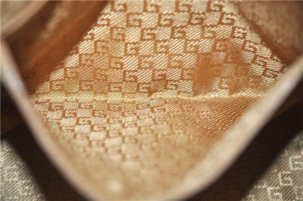 Authentic GUCCI Shoulder Hand Bag Purse Suede Leather 0013814 Brown 9131C