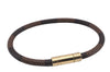 Authentic Louis Vuitton Damier Bracelet Keepit Bracelet M6139E LV 9133D