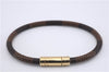 Authentic Louis Vuitton Damier Bracelet Keepit Bracelet M6139E LV 9133D