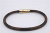 Authentic Louis Vuitton Damier Bracelet Keepit Bracelet M6139E LV 9133D