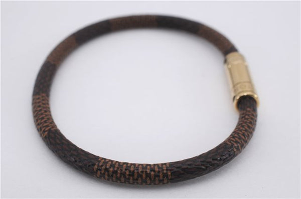 Authentic Louis Vuitton Damier Bracelet Keepit Bracelet M6139E LV 9133D