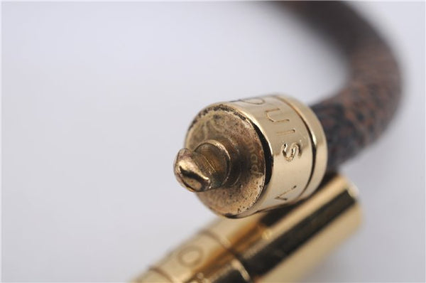 Authentic Louis Vuitton Damier Bracelet Keepit Bracelet M6139E LV 9133D