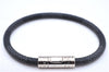 Authentic Louis Vuitton Damier Graphite Bracelet Keepit Black M6140E LV 9135D