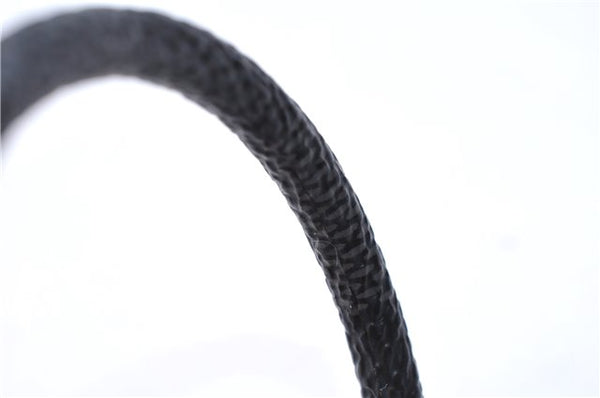 Authentic Louis Vuitton Damier Graphite Bracelet Keepit Black M6140E LV 9135D