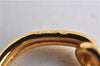 Authentic HERMES Scarf Ring Atame Circle Knot Design Gold Tone 9135E