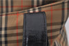 Authentic BURBERRY Nova Check Canvas Leather Shoulder Tote Bag Beige 9136D