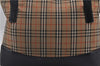 Authentic BURBERRY Nova Check Canvas Leather Shoulder Tote Bag Beige 9136D