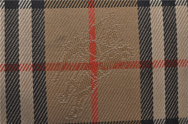 Authentic BURBERRY Nova Check Canvas Leather Shoulder Tote Bag Beige 9136D