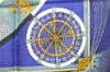 Authentic HERMES Carre 90 Scarf "FEUX D'ARTIFICE" Silk Blue 9136E