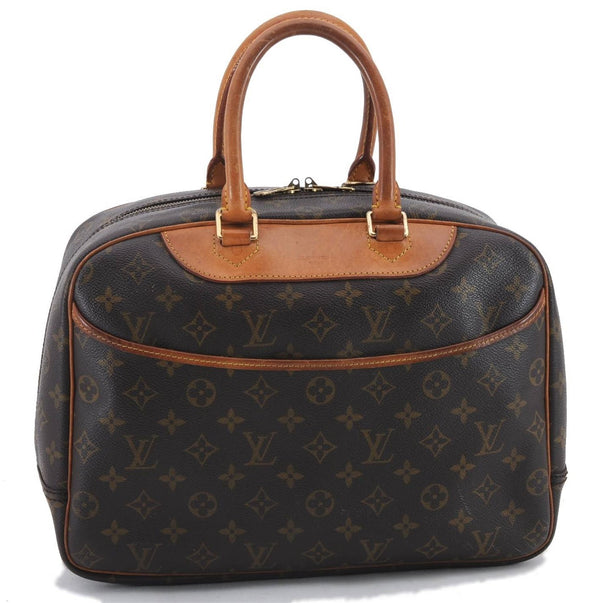 Authentic Louis Vuitton Monogram Deauville Hand Bag Purse M47270 LV 9137C