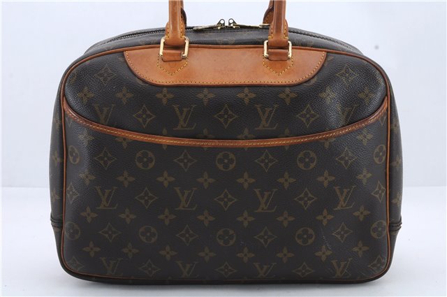 Authentic Louis Vuitton Monogram Deauville Hand Bag Purse M47270 LV 9137C