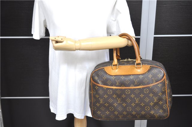 Authentic Louis Vuitton Monogram Deauville Hand Bag Purse M47270 LV 9137C