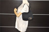 Authentic FENDI Shoulder Hand Bag Purse Jersey Black 9137D