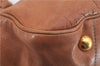 Authentic PRADA Glace Calf Leather 2Way Hand Shoulder Bag BN2245 Brown 9138C