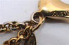 Authentic Louis Vuitton Stippley Bag Charm Strap Gold Brown M66971 LV 9139D