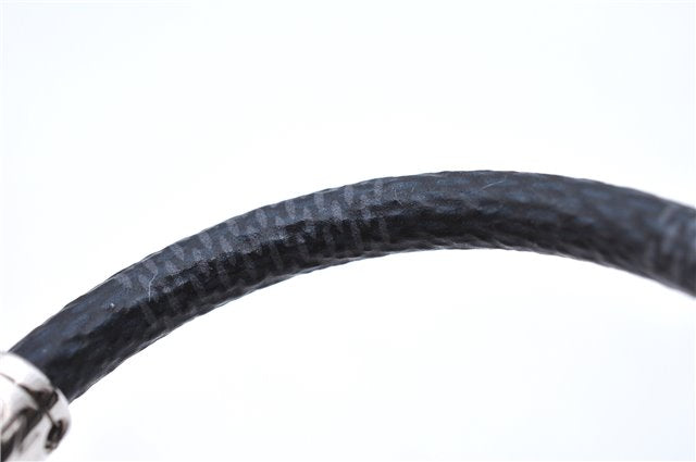 Authentic Louis Vuitton Damier Graphite Bracelet Keepit Black M6140E LV 9140D
