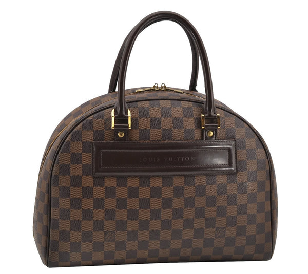 Authentic Louis Vuitton Damier Nolita Hand Boston Bag N41455 LV 9143F