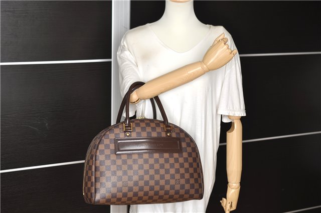 Authentic Louis Vuitton Damier Nolita Hand Boston Bag N41455 LV 9143F