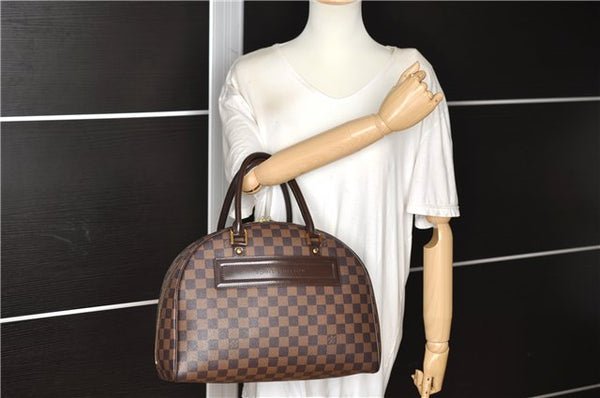 Authentic Louis Vuitton Damier Nolita Hand Boston Bag N41455 LV 9143F