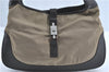 Authentic GUCCI Jackie Shoulder Hand Bag Nylon Leather 0013306 Brown 9146B