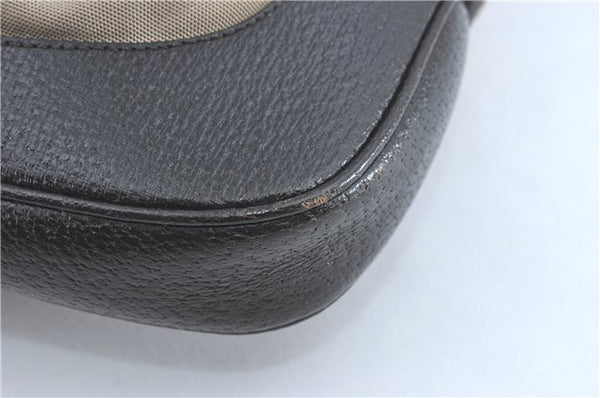 Authentic GUCCI Jackie Shoulder Hand Bag Nylon Leather 0013306 Brown 9146B