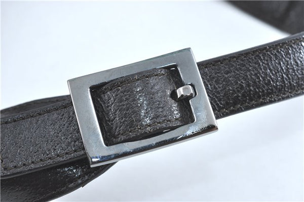 Authentic GUCCI Jackie Shoulder Hand Bag Nylon Leather 0013306 Brown 9146B