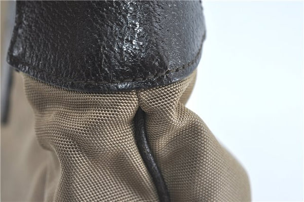 Authentic GUCCI Jackie Shoulder Hand Bag Nylon Leather 0013306 Brown 9146B