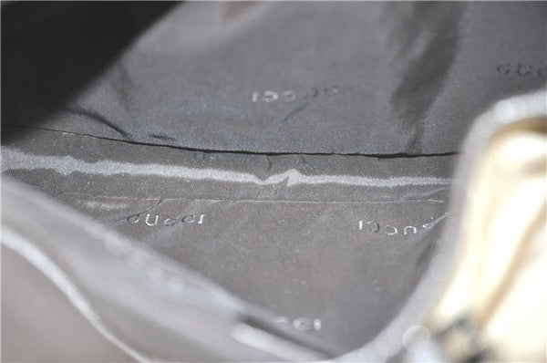 Authentic GUCCI Jackie Shoulder Hand Bag Nylon Leather 0013306 Brown 9146B