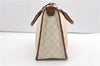 Authentic GUCCI Vintage Shoulder Tote Bag GG PVC Leather 190259 Ivory 9147F