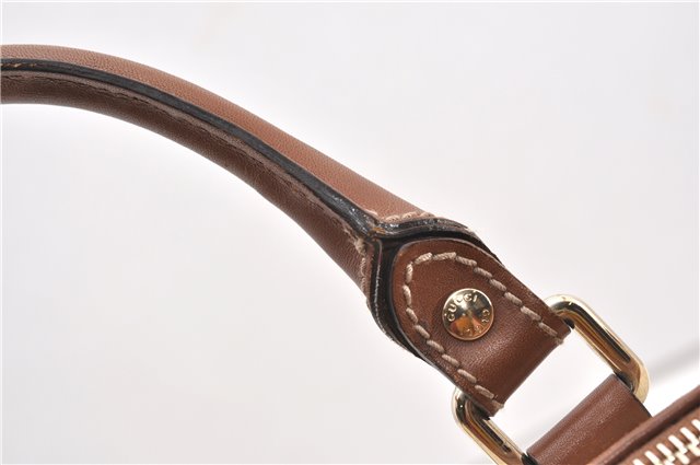 Authentic GUCCI Vintage Shoulder Tote Bag GG PVC Leather 190259 Ivory 9147F