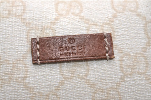 Authentic GUCCI Vintage Shoulder Tote Bag GG PVC Leather 190259 Ivory 9147F