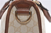 Authentic GUCCI Vintage Shoulder Tote Bag GG PVC Leather 190259 Ivory 9147F