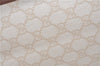 Authentic GUCCI Vintage Shoulder Tote Bag GG PVC Leather 190259 Ivory 9147F