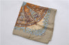 Authentic HERMES Petit Carre 40 Scarf Handkerchief "Des Epices" Silk Brown 9148D