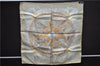 Authentic HERMES Petit Carre 40 Scarf Handkerchief "Des Epices" Silk Brown 9148D