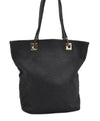 Authentic GUCCI Shoulder Hand Tote Bag GG Canvas Leather 0021099 Black 9148F