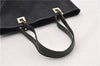 Authentic GUCCI Shoulder Hand Tote Bag GG Canvas Leather 0021099 Black 9148F