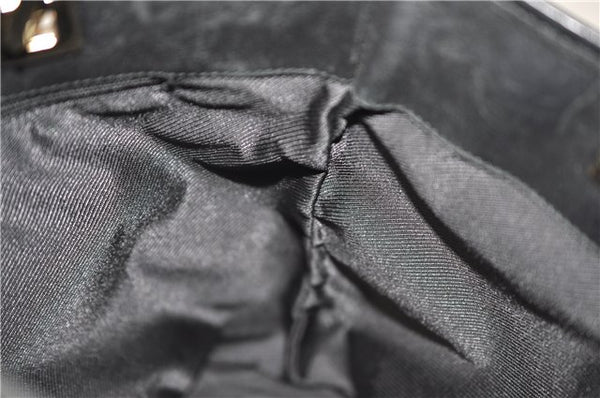 Authentic GUCCI Shoulder Hand Tote Bag GG Canvas Leather 0021099 Black 9148F