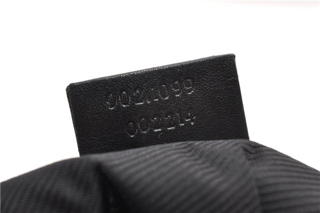 Authentic GUCCI Shoulder Hand Tote Bag GG Canvas Leather 0021099 Black 9148F