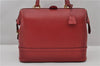 Authentic GUCCI Vintage Doctors Bag 2Way Shoulder Hand Bag Leather Red 9149F