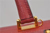 Authentic GUCCI Vintage Doctors Bag 2Way Shoulder Hand Bag Leather Red 9149F