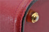 Authentic GUCCI Vintage Doctors Bag 2Way Shoulder Hand Bag Leather Red 9149F