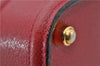 Authentic GUCCI Vintage Doctors Bag 2Way Shoulder Hand Bag Leather Red 9149F