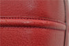 Authentic GUCCI Vintage Doctors Bag 2Way Shoulder Hand Bag Leather Red 9149F