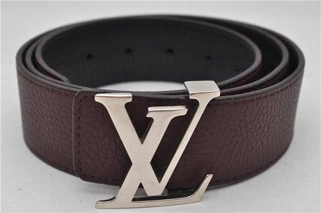 Authentic Louis Vuitton Taurillon Ceinture LV Initial Belt 37.4