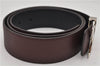 Authentic Louis Vuitton Taurillon Ceinture LV Initial Belt 37.4" Bordeaux 9150E