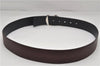 Authentic Louis Vuitton Taurillon Ceinture LV Initial Belt 37.4" Bordeaux 9150E