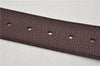 Authentic Louis Vuitton Taurillon Ceinture LV Initial Belt 37.4" Bordeaux 9150E